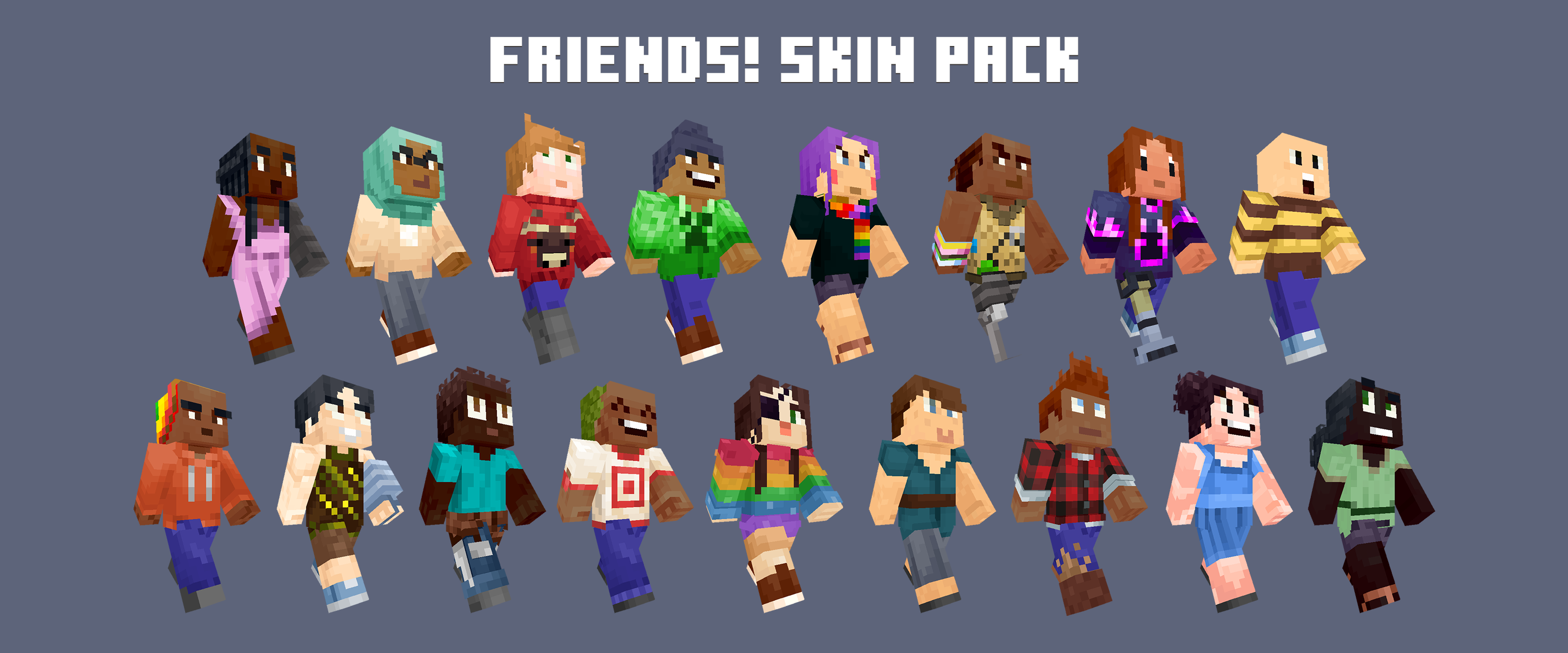 Minecraft Education Edition Friends Skin Pack