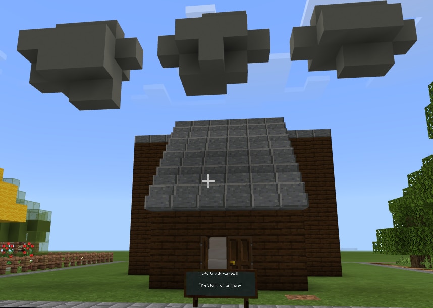 A Minecraft project illustrates The Story of an Hour, by Kate Chopin